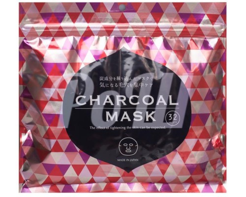 Маски для лица SPC Chacroal Face Mask, ежедневные, с древесным углем, 32 шт