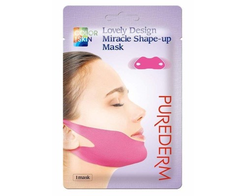 Маска-бондаж для подбородка Purederm Lovely Design Miracle Shape-Up Mask, 1 шт