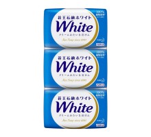 Увлажняющее крем-мыло для тела KAO White с ароматом белых цветов, 3 шт по 85 г