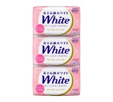 Увлажняющее крем-мыло для тела KAO White с ароматом розы, 3 шт по 85 г