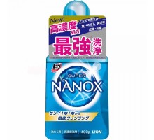  Концентрированное жидкое средство для стирки Lion Top Super Nanox против неприятного запаха, аромат мыла, 400 мл