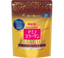 Meiji Premium Аминоколлаген Премиум c гиалуроновой кислотой и Коэнзимом Q10 1000 мг, курс 28 дней