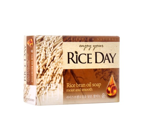 Мыло туалетное CJ Lion Rice Day экстракт рисовых отрубей, 100 г