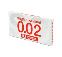 Презервативы Sagami Original 0,02 полиуретановые, 2 шт