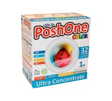 Концентрированный стиральный порошок Posh One с кислородным отбеливателем для цветного белья, 1000 г