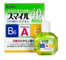 Глазные капли Lion Smile 40 EX Mild с витаминами A, E и B6, 15 мл