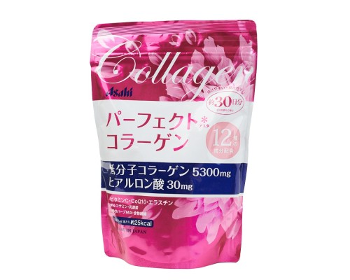 Asahi Perfect Collagen Powder Амино коллаген и гиалуроновая кислота, курс 30 дней