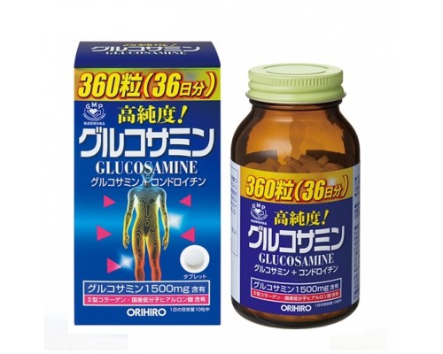Orihiro Глюкозамин с хондроитином и витаминами, на 90 дней, 900 таблеток