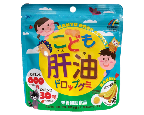 Мармеладки Unimat Kids Kanyu Drop Gummy с витаминами, 100 шт