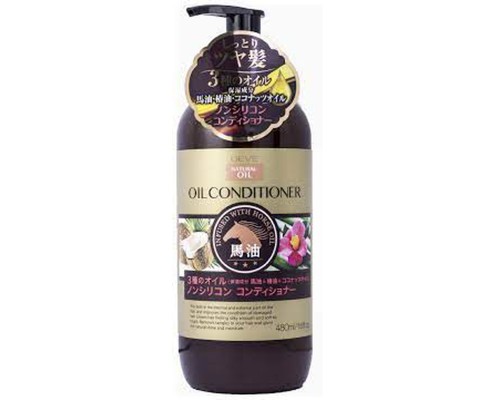 Кондиционер для сухих волос Deve 3 Natural Oils Conditioner с 3 видами масел (лошадиное, кокосовое и масло камелии), без силикона, 480 мл
