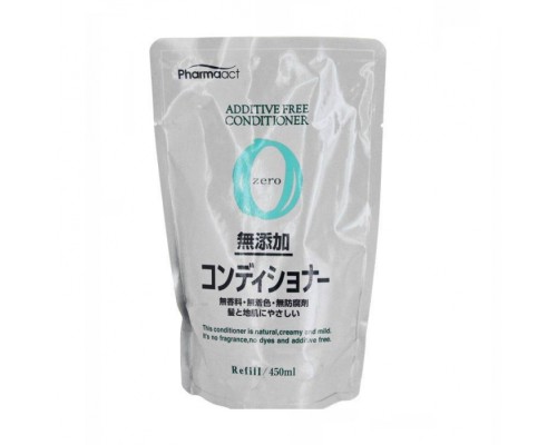 Мягкий кондиционер Pharmaact Mutenka Zero без добавок для чувствительной кожи головы, сменная упаковка, 450 мл