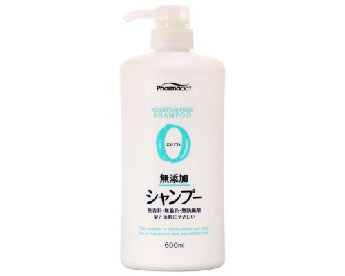 Мягкий шампунь Pharmaact Mutenka Zero без добавок для чувствительной кожи головы, 600 мл