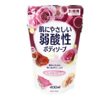 Мягкое мыло для тела Rocket Soap Animo c ароматом розы, сменная упаковка, 400 мл
