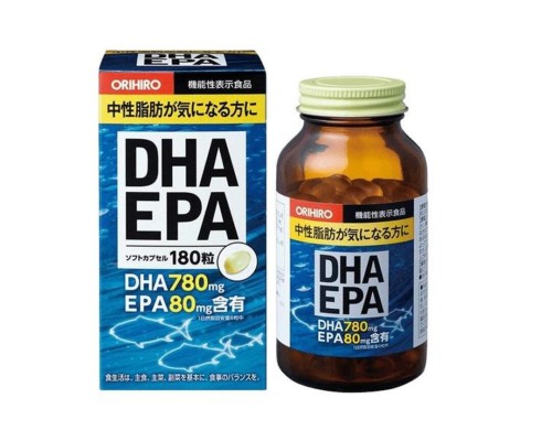 Orihiro DHA+EPA c витамином Е, 180 шт