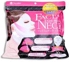 Лифтинг-маска тканевая для лица и шеи Skin Factory Face & Neck Care Mask с церамидами, гиалуроновой кислотой и экстрактом коикса, 30 шт