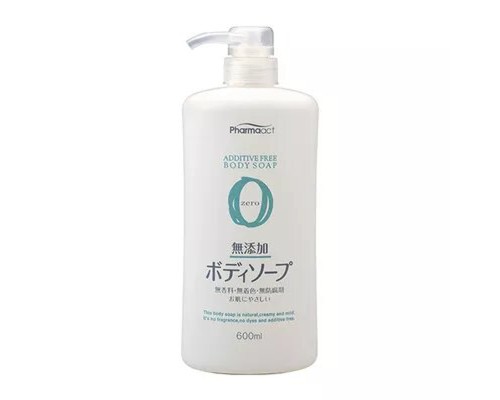 Жидкое мыло для тела Pharmaact Mutenka Zero без добавок, для чувствительной кожи, 600 мл
