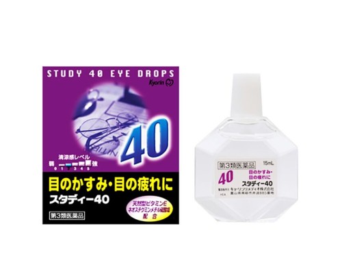Глазные капли Kyorin Study 40 возрастные, 15 мл