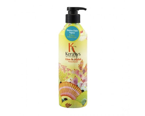 Парфюмированный шампунь KeraSys Perfumed Line  Glamor & Stylish Shampoo для гладкости волос, 600 мл 