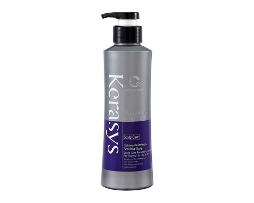 Шампунь для волос KeraSys Itching-Relieving AndSensetive Scalp CliInic Balancing Shampoo Лечение кожи головы, 400 мл