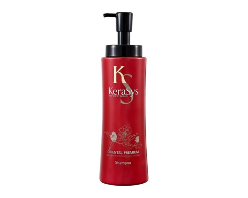 Шампунь для волос KeraSys Oriental Premium Shampoo с маслом камелии и кератином, 600 мл
