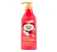 Гель для душа KeraSys Shower Mate Body Wash Romantic Rose & Cherry Blossom Роза и вишневый цвет, 550 г 
