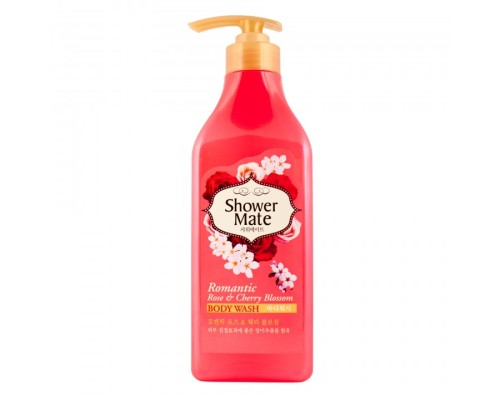 Гель для душа KeraSys Shower Mate Body Wash Romantic Rose & Cherry Blossom Роза и вишневый цвет, 550 г 
