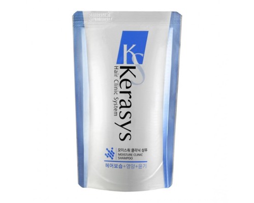 Шампунь для волос Kerasys Hair Clinic Moisturizing Shampoo Увлажняющий, сменная упаковка, 500 мл