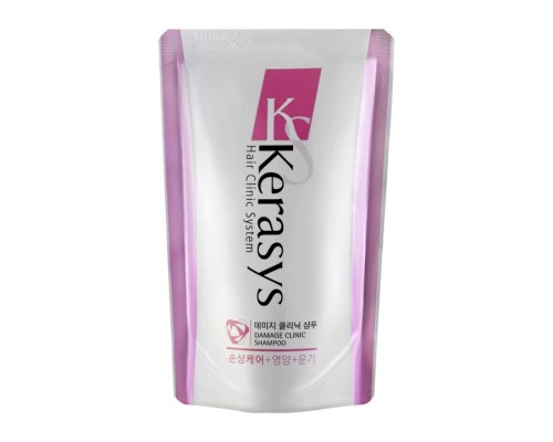 Шампунь для волос KeraSys Hair Clinic System Repairing Shampoo Восстанавливающий, сменная упаковка, 500 мл