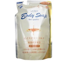 LION Крем-мыло для тела с молочными протеинами (глубоко увлажняющее) мягкая упаковка 400 мл