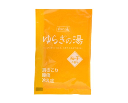 LION Соль для принятия ванны "Bath Salt Novopin Yuragi noYu" с ароматом японского цитруса юдзу 25 г