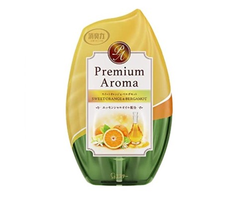 LION Жидкий освежитель воздуха для комнаты "SHOSHU-RIKI" (с освежающим ароматом сладкого апельсина и бергамота) 400 мл