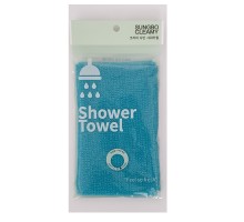 LION Мочалка для тела с плетением «Гофре» "Shine Shower Towel" (жёсткая) размер 20 см х 95 см