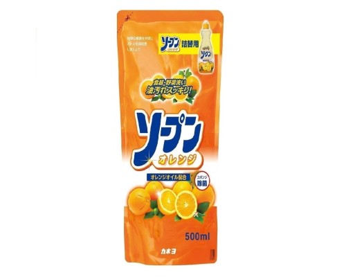 LION Жидкость для мытья посуды «Kaneyo - Сладкий апельсин» МУ 500 мл