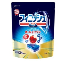 LION Таблетки для посудомоечных машин Finish Tablet (с ароматом лимона) 24 шт. (мягкая упаковка)