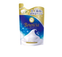 LION Сливочное жидкое мыло "Bouncia" для рук и тела с нежным свежим ароматом (мягкая упаковка) 400 мл