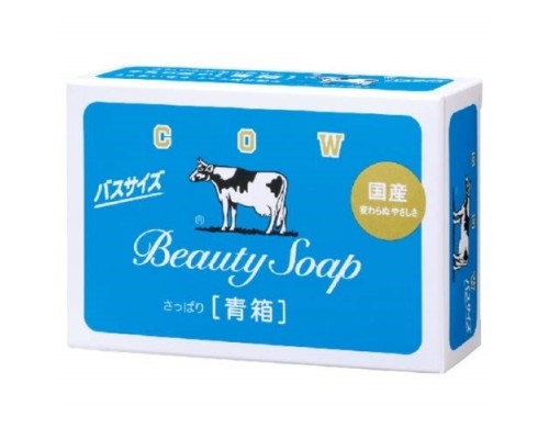 LION Молочное освежающее туалетное мыло с прохладным ароматом жасмина «Beauty Soap» синяя упаковка 1 шт * 130 г