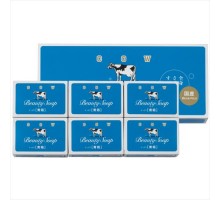Молочное освежающее мыло COW Beauty Soap Чистота и свежесть, синяя упаковка, 6 шт по 85 г