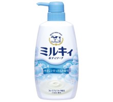LION Молочное увлажняющее жидкое мыло для тела с ароматом цветочного мыла «Milky Body Soap» 550 мл (дозатор)