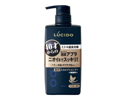 LION Мужской шампунь для глубокой очистки кожи головы и удаления неприятного запаха с антибактериальным эффектом и флавоноидами (для мужчин после 40 лет) 450 мл