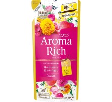LION Кондиционер для белья "AROMA" (ДЛИТЕЛЬНОГО действия "Aroma Rich Scarlett" / "Скарлетт" с богатым ароматом натуральных масел (женский аромат)) 400 мл, мягкая упаковка