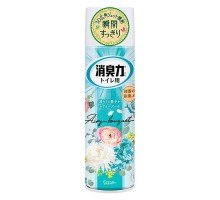 LION Освежитель воздуха для туалета "SHOSHU RIKI" (аэрозоль для туалета с антибактериальным эффектом «Воздушный букет») 330 мл