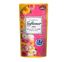 LION Кондиционер для белья "Softener floral" с нежным цветочным ароматом и антибактериальным эффектом МУ 500 мл