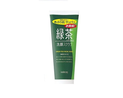 LION Мужская охлаждающая пенка-скраб для умывания жирной кожи лица с экстрактом зеленого чая и ментолом 100 г