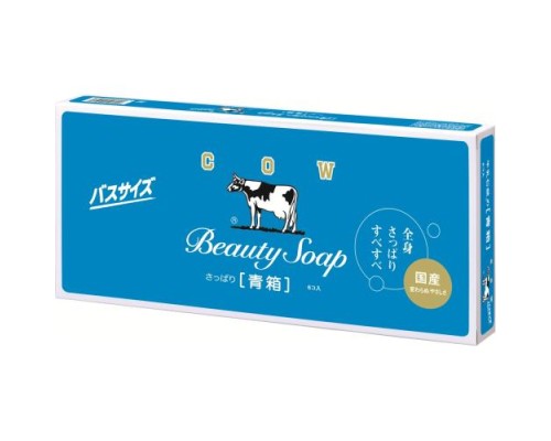 LION Молочное освежающее туалетное мыло с прохладным ароматом жасмина «Beauty Soap» синяя упаковка 6 шт * 130 г