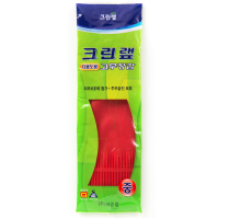LION Уплотненные перчатки из натурального латекса (опудренные) красные размер M, 1 пара